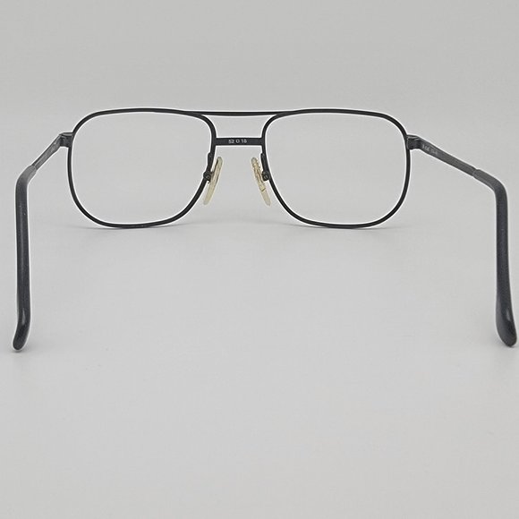 *SOLD* ArtCraft USA Matte Black Aviator Pilot USAF Air Force Eyeglasses Frame - Picture 4 of 13